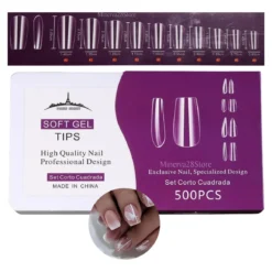 Tips soft gel cuadrado x500pcs - Paris Night
