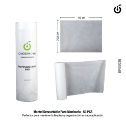 Mantel descartable rollo x50pcs - Cherimoya