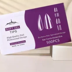 Tips soft gel almendra corto x500pcs - Paris Night