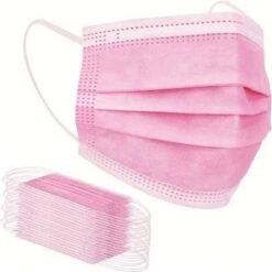 Pack 10 barbijos tricapa rosa